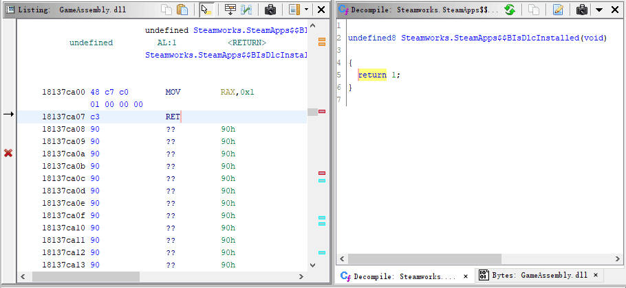 Steamworks.SteamApps.BIsDlcInstalled
